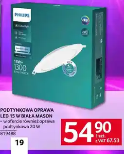 Selgros Podtynkowa oprawa LED 15 W biała Mason oferta