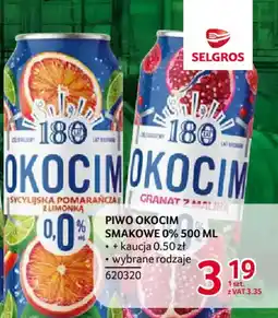Selgros Piwo Okocim Smakowe 0% oferta