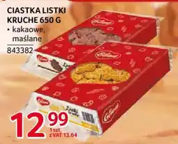 Selgros Ciastka Listki Kruche oferta