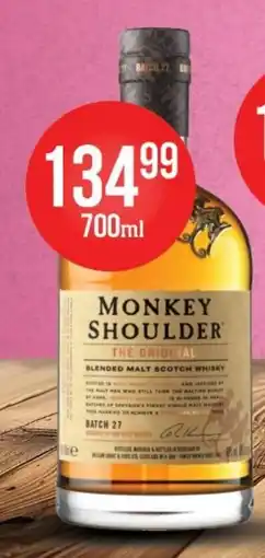 Al.Capone Monkey Shoulder The Original Blended Malt Scotch Whisky oferta