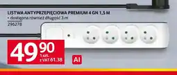 Selgros Listwa antyprzepięciowa Premium 4 Gn 1,5 m Hama oferta