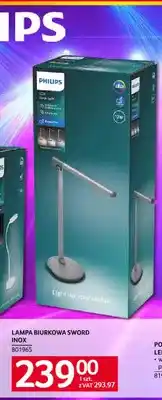 Selgros Lampa biurkowa Sword Inox Philips oferta