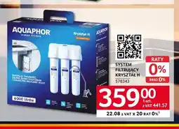 Selgros System filtrujący Kryształ H Aquaphor oferta