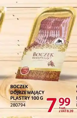 Selgros Boczek dojrzewający plastry ZMB Białystok oferta