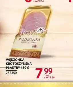 Selgros Wędzonka krotoszyńska plastry ZMB Białystok oferta