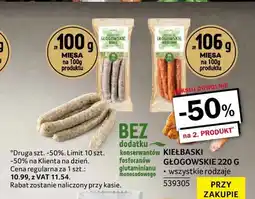 Selgros Kiełbaski głogowskie białe Madej Wróbel oferta