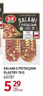 Selgros Salami z pistacjami plastry Bell oferta