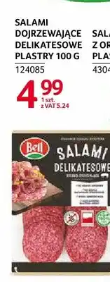 Selgros Salami dojrzewające delikatesowe plastry Bell oferta