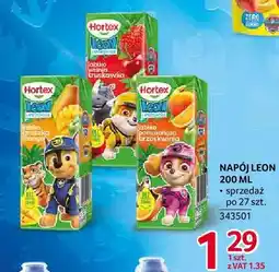 Selgros Napój Leon Hortex jabłko wiśnia truskawka oferta