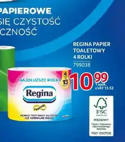 Selgros Papier toaletowy 4 rolki Regina oferta