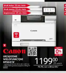 Selgros Urządzenie wielofunkcyjne MF664CW Canon oferta