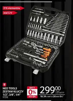Selgros Zestaw kluczy 1/2, 3/8, 1/4 Neo Tools oferta