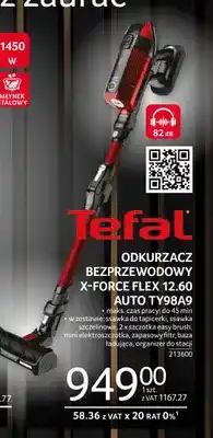 Selgros Odkurzacz bezprzewodowy X-Force Flex 12,60 Auto TY98A9 Tefal oferta
