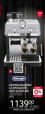 Selgros Ekspres kolbowy La Specialista Arte EC9155.MB DeLonghi oferta