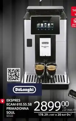 Selgros Ekspres Ecam 610,55.SB PrimaDonna Soul DeLonghi oferta