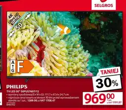 Selgros Telewizor LED 50'' 50PUS7607/12 Philips oferta