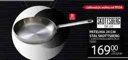 Selgros Patelnia 24 cm stal Skottsberg oferta