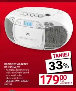 Selgros Radioodtwarzacz RC-E451W Jvc oferta