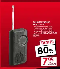 Selgros Radio przenośne RA-E311B Jvc oferta