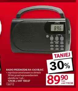 Selgros Radio przenośne RA-E431B Jvc oferta