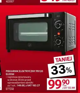 Selgros Piekarnik elektryczny PR120 Eldom oferta