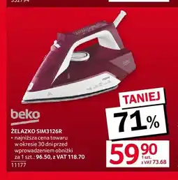 Selgros Żelazko SIM3126R Beko oferta