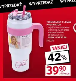Selgros Termokubek 1 l biały Paris Hilton oferta