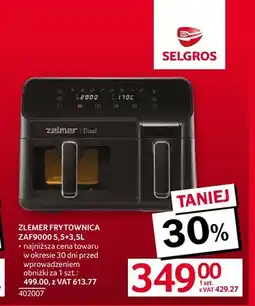 Selgros Frytownica ZAF9000 5,5+3,5 l Zelmer oferta