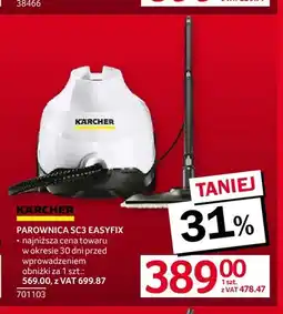 Selgros Parownica SC3 EasyFix Kärcher oferta