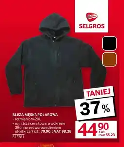 Selgros Bluza męska polarowa oferta