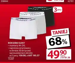 Selgros Bokserki Gant 3-pak oferta