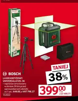 Selgros Laser krzyżowy UniversalLevel 36 Bosch oferta