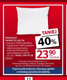 Selgros Poduszka Hawaii 70x80 cm oferta