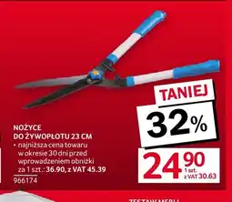 Selgros Nożyce do żywopłotu 23 cm oferta