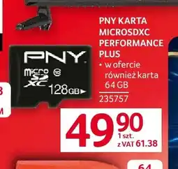 Selgros Karta microSDXC Performance Plus 128GB Pny oferta