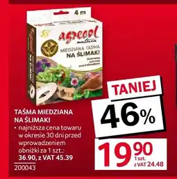 Selgros Taśma miedziana na ślimaki Agrecol oferta