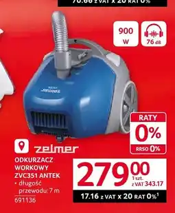 Selgros Odkurzacz workowy ZVC351 Antek Zelmer oferta