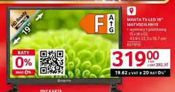 Selgros Telewizor LED 19 MATV001LHN19 Manta oferta