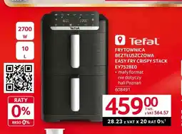 Selgros Frytownica beztłuszczowa Easy Fry Crispy Stack EY7528E0 Tefal oferta