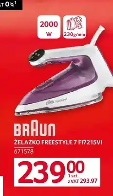 Selgros Żelazko FreeStyle 7 FI7215VI Braun oferta