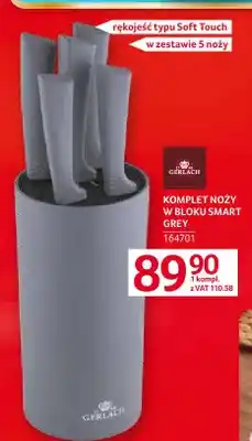 Selgros Komplet noży w bloku Smart Grey Gerlach oferta