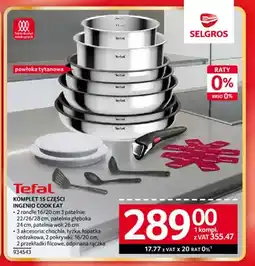 Selgros Komplet 15 części Ingenio Cook Eat Tefal oferta