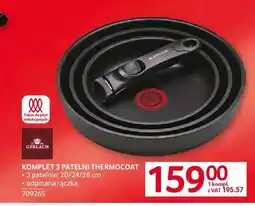 Selgros Komplet 3 patelni Thermocoat Gerlach oferta
