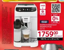 Selgros Ekspres ECAM320,60.W Magnifica Plus DeLonghi oferta