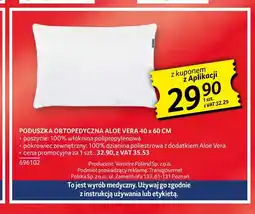 Selgros Poduszka ortopedyczna Aloe Vera 40x60 cm oferta