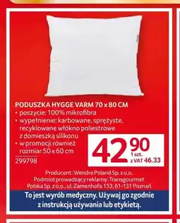Selgros Poduszka Hygge Varm 70x80 cm oferta