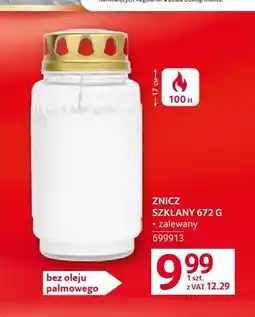 Selgros Znicz szklany oferta