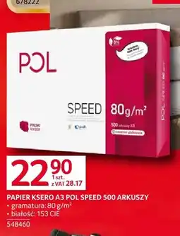 Selgros Papier ksero A3 Pol Speed 500 arkuszy oferta