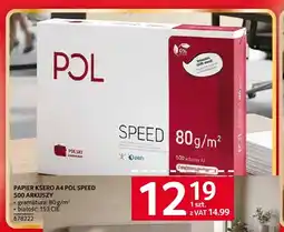 Selgros Papier ksero A4 Pol Speed 500 arkuszy oferta