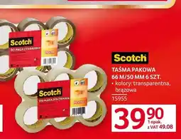Selgros Taśma pakowa 66 m/50 mm 6-pak Scotch oferta